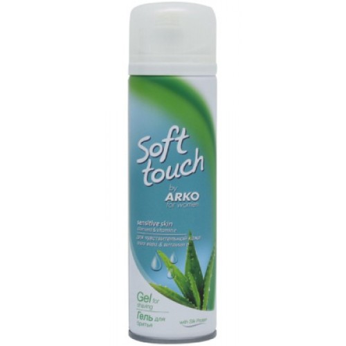 АРКО гель для бритья 200мл Soft Touch Sensitive Skin алое вера&витамин Е (женский)
